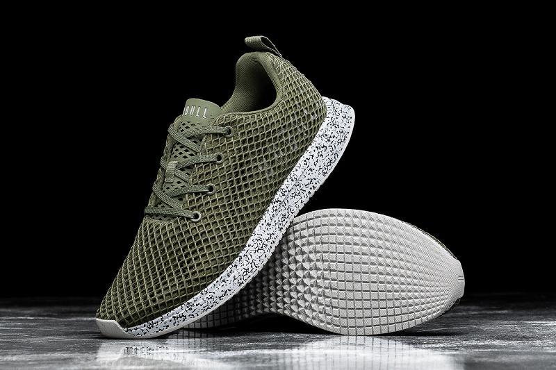 Olive Nobull Moss Notebook Mesh Runner Men's Running Shoes | CA L1045I